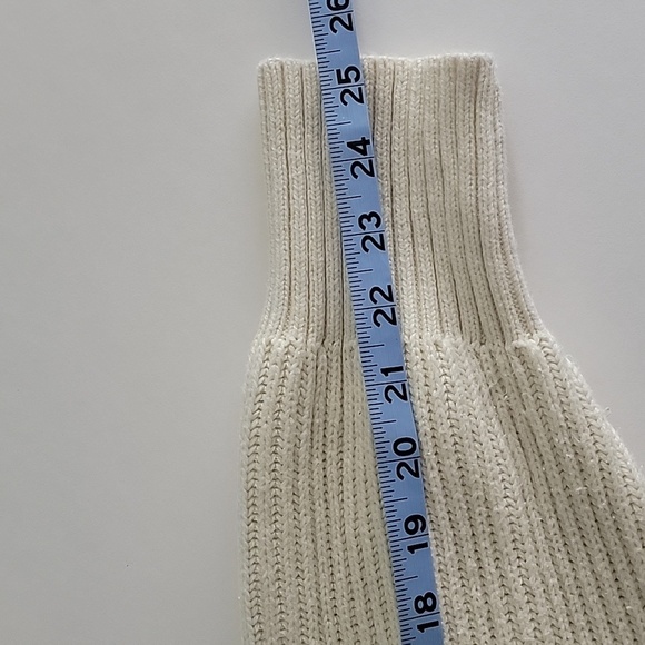 Free Assembly Cardigan Grandpa Sweater Button Down Cream Knit Ribbed XXL - Picture 14 of 14